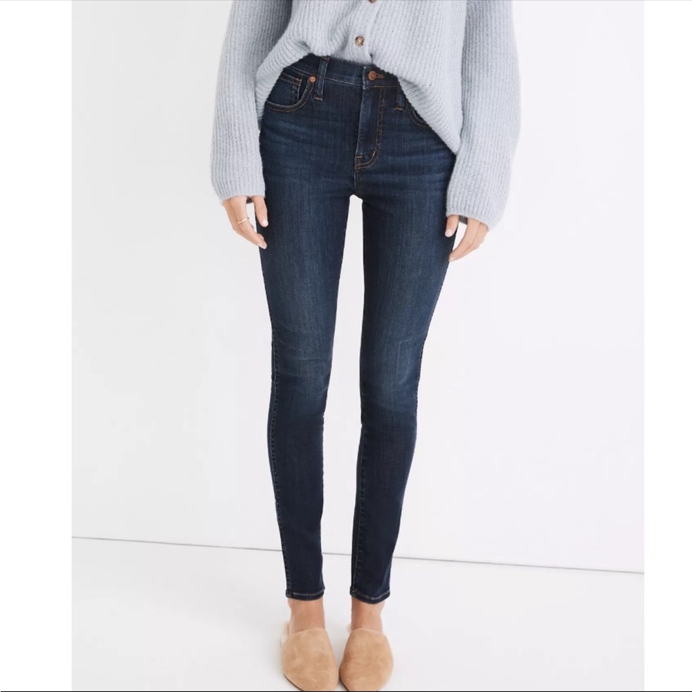 Madewell 10” High-Rise Skinny Jeans – Woodland Wash – Size 29
